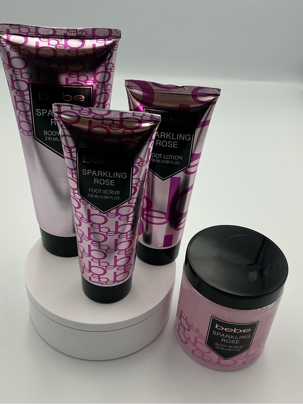 bebe Sparkling Rose Body Care Set — Pink Metallic